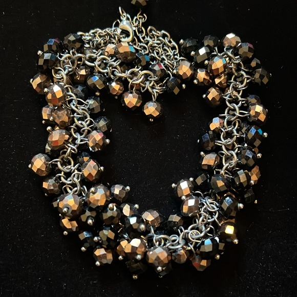 Brown and Black Beaded Necklace - Picture 7 of 16